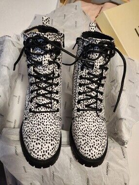 Black and White Boots
